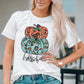 Pumpkin Graphic Short Sleeve T-Shirt