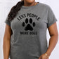 Simply Love Full Size LESS PEOPLE MORE DOGS Graphic Cotton Tee