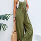 Full Size Square Neck Wide Strap Overalls