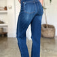 Judy Blue Full Size High Waist Rigid Magic Heavy Destroy Straight Jeans