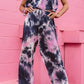 Tie-Dye Layered Strapless Jumpsuit