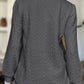 FAM-FAM Textured Round Neck Long Sleeve Sweatshirt