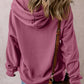 Drawstring Pocketed Long Sleeve Hoodie