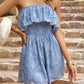 Strapless Layered Smocked Romper