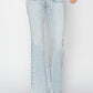 Risen Full Size High Rise Front Patch Pocket Flare Jeans