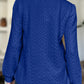 FAM-FAM Textured Round Neck Long Sleeve Sweatshirt