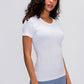 Round Neck Short Sleeve Active T-Shirt