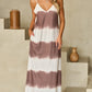 Tie-Dye V-Neck Maxi Cami Dress