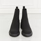 MMShoes Work For It Matte Lug Sole Chelsea Boots in Black