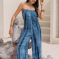 Tied Tube Wide Leg Jumpsuit