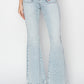 Risen Full Size High Rise Front Patch Pocket Flare Jeans