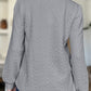 FAM-FAM Textured Round Neck Long Sleeve Sweatshirt