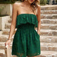 Strapless Layered Smocked Romper