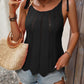 Tied Openwork Scoop Neck Sleeveless Tank