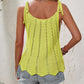 Tied Openwork Scoop Neck Sleeveless Tank