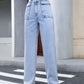 High Waist Straight Jeans