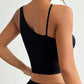 Crisscross Cutout Crop Active Tank