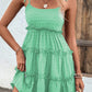 Frill Spaghetti Strap Tiered Dress