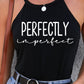 Letter Graphic Grecian Neck Tank