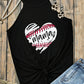 Heart Graphic Round Neck Tank