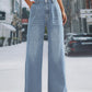 Wide Leg Jeans with Pockets