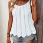 Tied Openwork Scoop Neck Sleeveless Tank