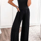 Full Size Scoop Neck Wide Strap Jumpsuit