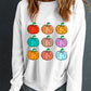 Pumpkin Graphic Long Sleeve Sweatshirt