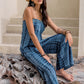 Tied Tube Wide Leg Jumpsuit