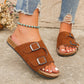 Metal Buckle Open Toe Sandals