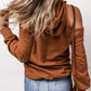 Cold Shoulder Long Sleeve Hoodie