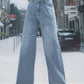 Wide Leg Jeans with Pockets