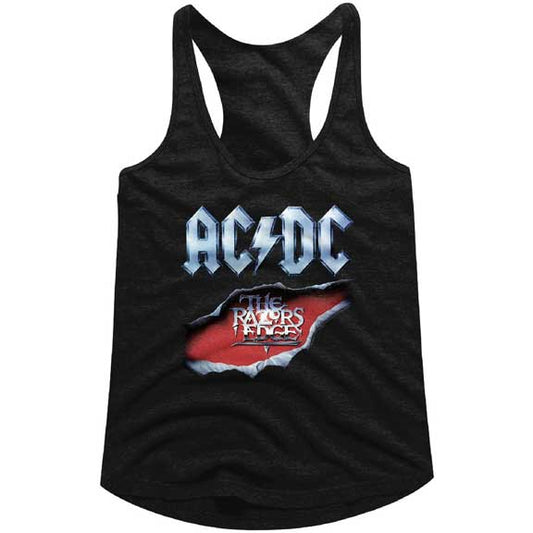 AC/DC Juniors Raw Edge Racerback Tank