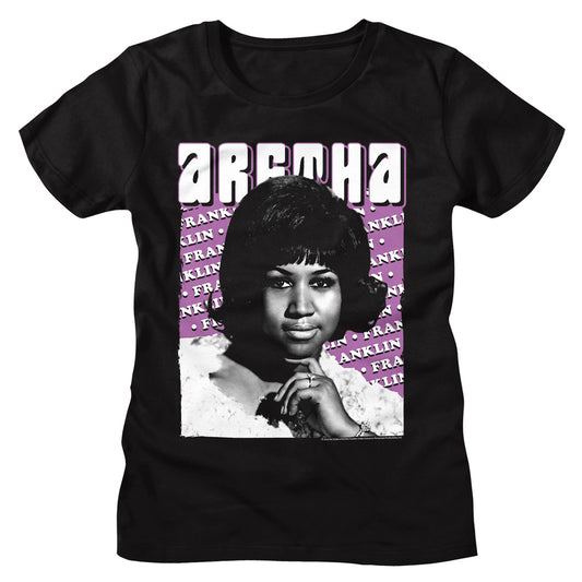 Aretha Franklin Juniors Lightweight T-Shirt