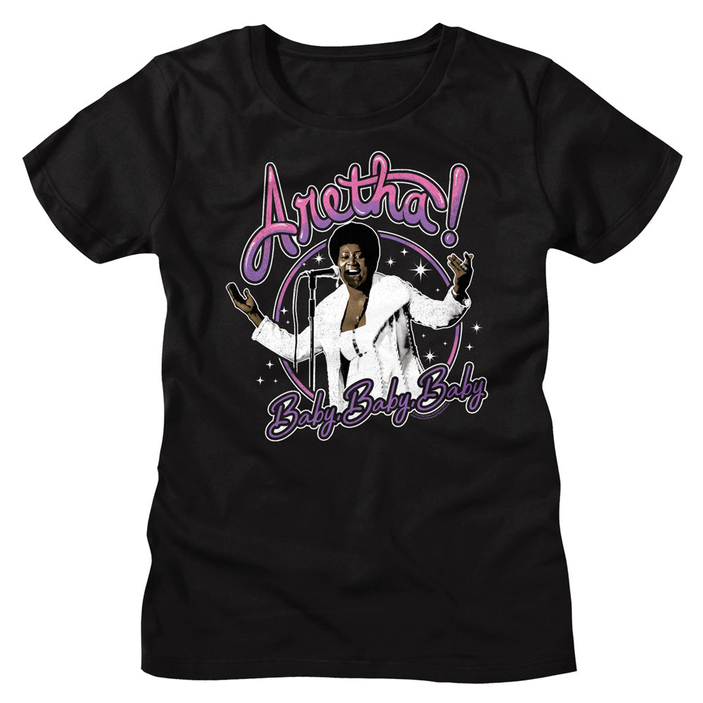 Aretha Franklin Juniors Lightweight T-Shirt