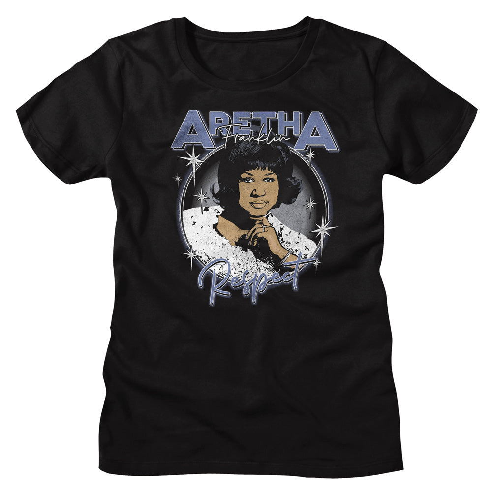 Aretha Franklin Juniors Lightweight T-Shirt