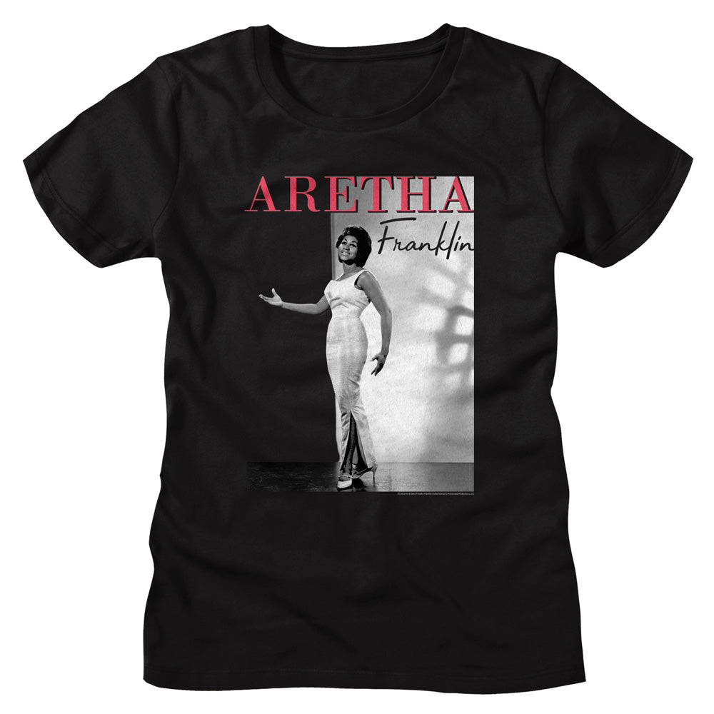 Aretha Franklin Juniors Lightweight T-Shirt