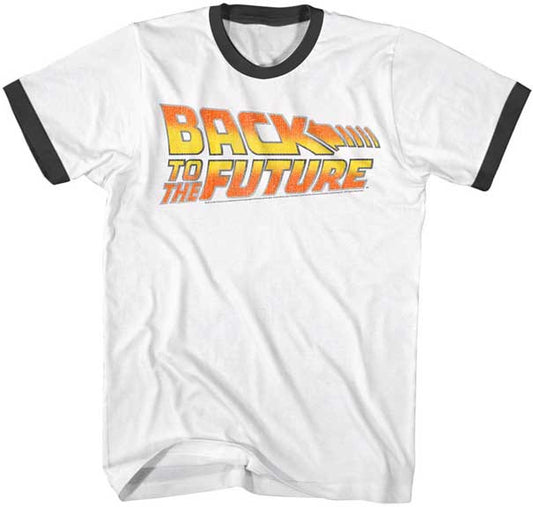 Back To The Future Adult Lightweight Ringer T-Shirt