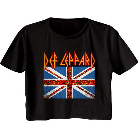 Def Leppard Juniors Crop T-Shirt