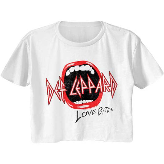 Def Leppard Juniors Crop T-Shirt