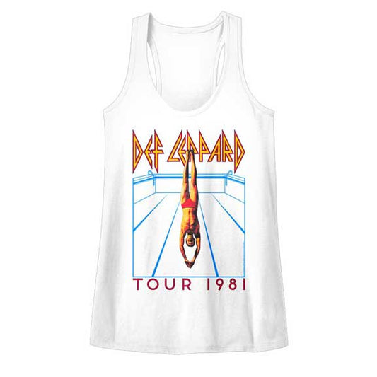 Def Leppard Juniors Racerback Tank