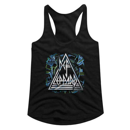 Def Leppard Juniors Raw Edge Racerback Tank