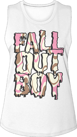 Fall Out Boy Juniors Extra Lightweight Muscle Tank