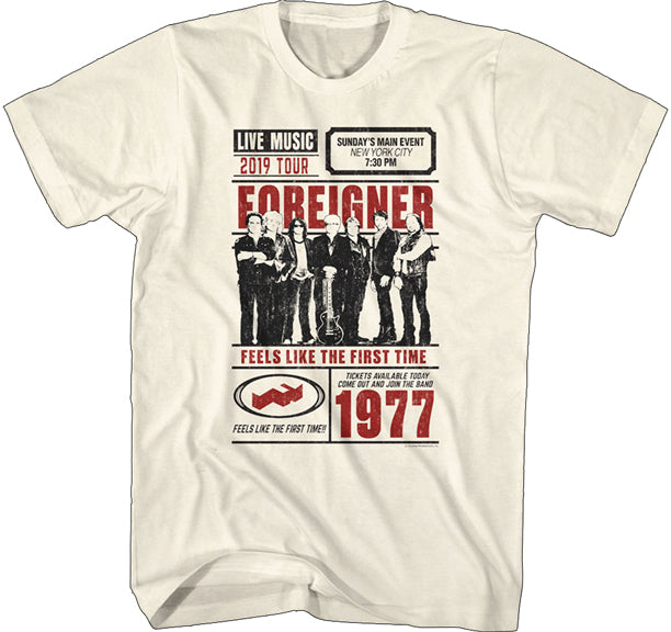 Foreigner Adult Lighweight T-Shirt