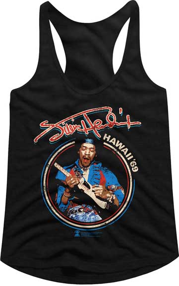 Jimi Hendrix Juniors Racerback Tank