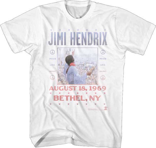 Jimi Hendrix Adult Lightweight T-Shirt