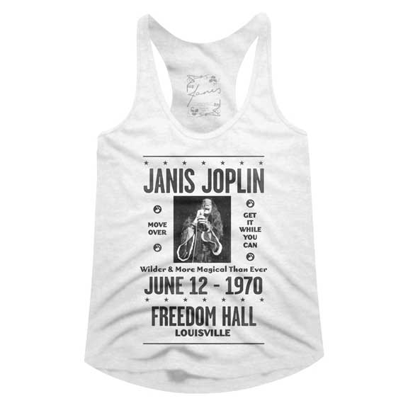 Janis Joplin Juniors Racerback Tank