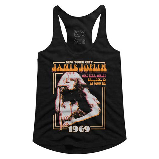 Janis Joplin Juniors Racerback Tank