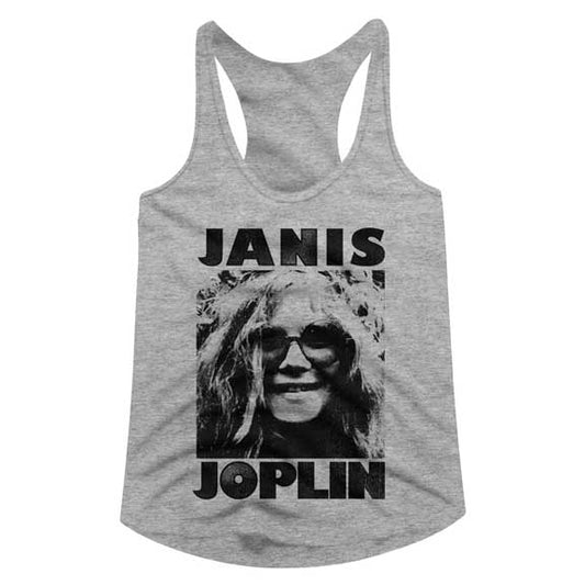 Janis Joplin Juniors Racerback Tank