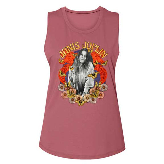 Janis Joplin Juniors Muscle Tank